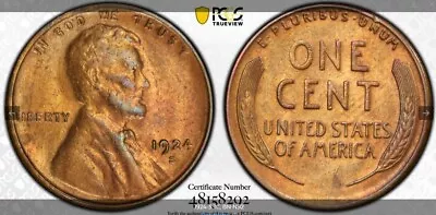 1924-S Lincoln Cent - PCGS - Cleaned/AU Detail • $24.99