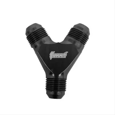 Summit 220109B Fitting Y-Block Black -8 AN Male Inlet -8 AN Male Outlets EA • $28.99