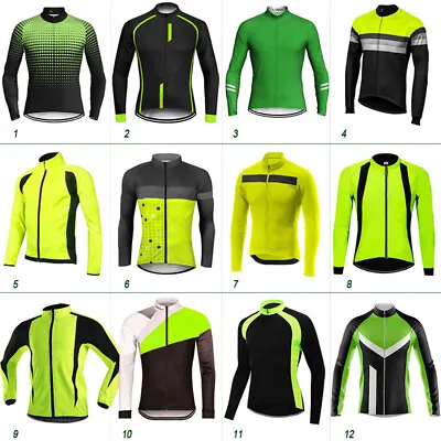 Green Yellow Cycling Jersey MTB Bike Jacket Sports Shirt Wear Outdoor Clothing • $490