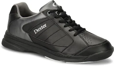 Mens Black Dexter RICKY IV Lite Bowling Shoes Black/Alloy Size 6 -14 WIDE • $51.95