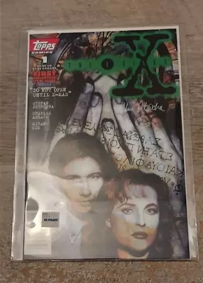 X-FILES Topps #1 Special Edition Signed Stefan Petrucha NM • $15