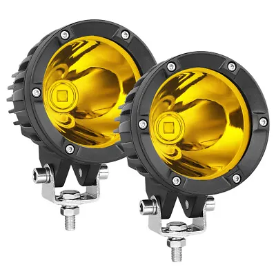 Pair 4Inch Round LED Driving Lights Spot Pods Offroad Driving Lamp Truck ATV AU • $80.99