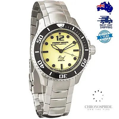 Vostok Amphibia Reef 080494 2415.01 Amfibia Mens Automatic Diver 200m Watch • $438.55