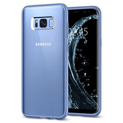 For Galaxy S8 Plus Case Spigen Ultra Hybrid Clear Slim Cover - Blue Coral • £3.99