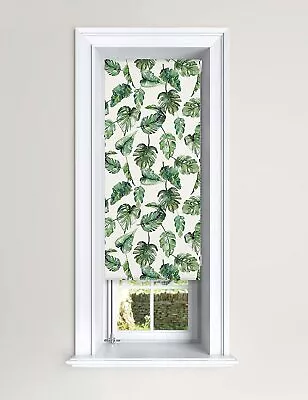 Lister Cartwright Blackout Roller Blinds Windows Child Safety Tropical Leaves • £1.99