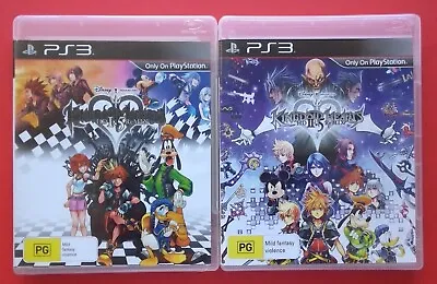 Kingdom Hearts HD 1.5 ReMIX + 2.5 ReMIX PS3 X2 Game Bundle TRACKING+FREE POST • $21.95