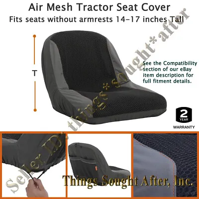 Garden Tractor Lawn Mower Seat Cover For 14-17  Backrest Without Armrests • £38.80