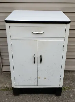 Rare Vintage Walters MFG Cabinet Art Deco Medical Dental Industrial Mid Century • $895