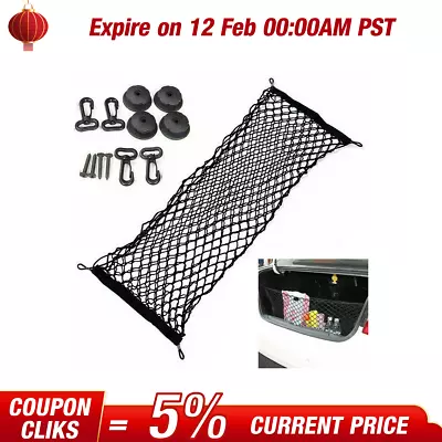 Accessories Universal Car Trunk Cargo Net Storage Envelope Style Elastic Mesh 1x • $10.99