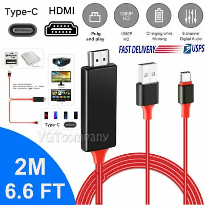 Type C MHL USB-C To HDMI HDTV AV TV Cable Adapter For Samsung Android Cell Phone • $12.99