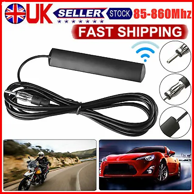 Car Radio Antenna AM FM 5M Stereo Internal Mount Windscreen Amplified Aerial • £4.25