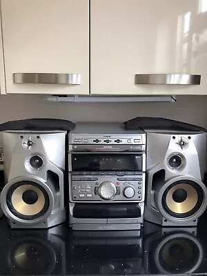 Sony HCD-RXD5 HiFi Stereo System Vintage 3 Disc CD Changer Boombox V-RARE 🔊👌✅ • £164.99