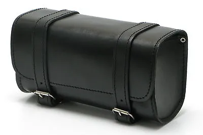 Motorcycle Handlebar Leather Tool Fork Luggage Bag 120 Cu In. Capacity • $18