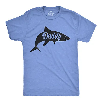 $17.99 • Buy Mens Daddy Shark T Shirt Cute Funny Family Cool Best Dad Vacation Tee For Guys