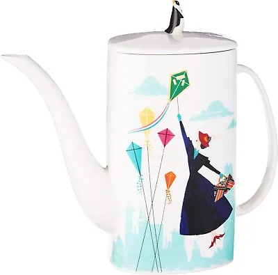 NIB Lenox Disney Mary Poppins Teapot With Lid Umbrella Kite Penguin 1.5 QT NEW • $55