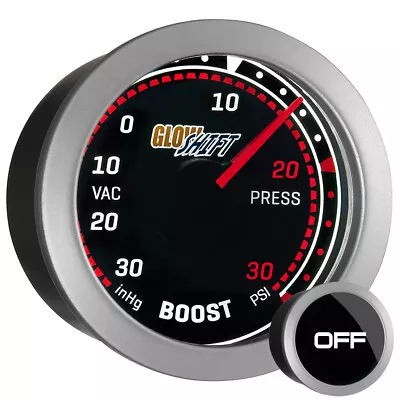 52mm GlowShift Tinted Series Turbo Boost / Vac PSI Gauge W Backlit LED Readout • $38.99