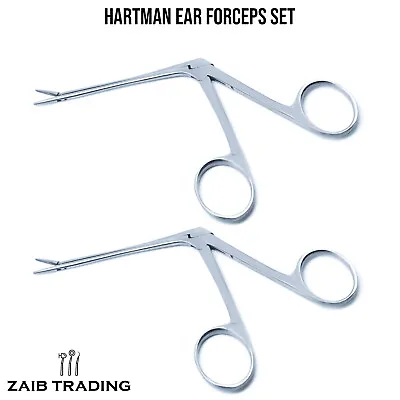 Hartman Alligator Ear Forceps ENT Serrated Surgical Orthopedic Instruments  Set  • £19.99