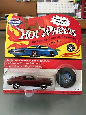 Hot Wheels Vintage Collection Series II Custom Mustang 1993 Red • $0.99