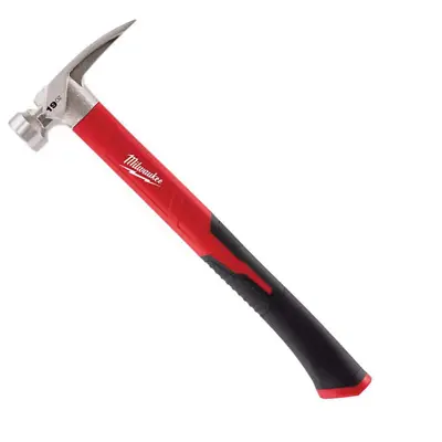 Milwaukee Framing Hammer 19 Oz. Nail Driving Smooth Face Straight Claw Design • $33.14