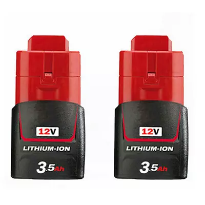 2 X 12 VOLT 3.5Ah For MILWAUKEE M12B2 M12 12V M12B3 LITHIUM BATTERY 48-11-2440 • $27.92