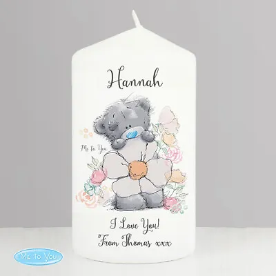 Personalised Me To You Floral Candle Gift For Her Mother's Day Birthdays Teacher • £14.99