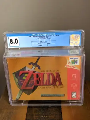 NEW ✹ Legend Of Zelda Ocarina Of Time COLLECTORS EDITION ✹ CGC 8.0 A ✹ N64 WATA • £2912.31