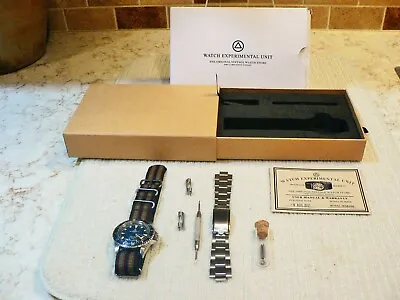 WMT Royal Marine Blue Automatic Diver Watch Bracelet & Box Set ~ NIB • $775