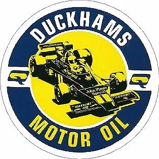 DUCKHAMS MOTOR OIL F1 JPS Motorsport Vintage Car RETRO Sticker X2 • £5.99