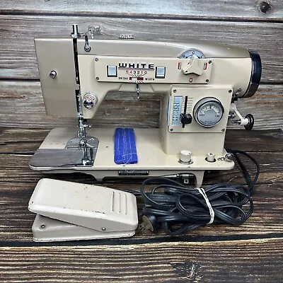 White 970 Selectronic Vintage Sewing Machine W Pedal -Made In Japan *READ* • $239.95