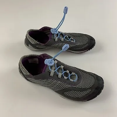 Merrell Pace Glove Dark Shadow Womens Gray Purple Running Sneakers Shoes Size 9 • $25