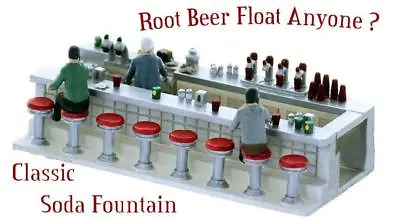 SODA FOUNTAIN With Amazing Fine Detailing Classic Soda Fountain N Scale • $13.99