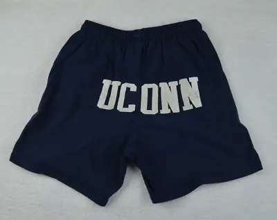 University Of Connecticut Shorts Youth Medium Blue Uconn Huskies Vintage • $9.50