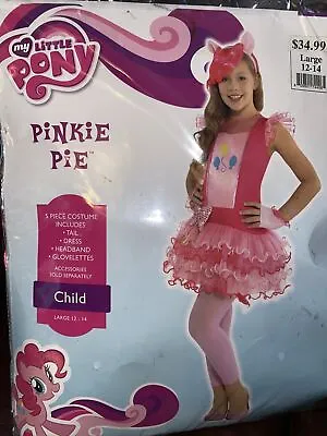 New~ My Little Pony Pinkie Pie Costume Dress Up Cosplay  Child Large 12-14 MLP • $7.99