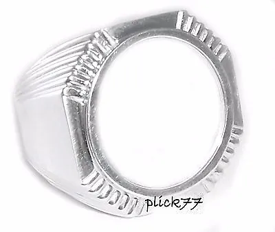 Octagon .925 Sterling Silver Coin Ring For US Dimes Coin Not Included • $76.95