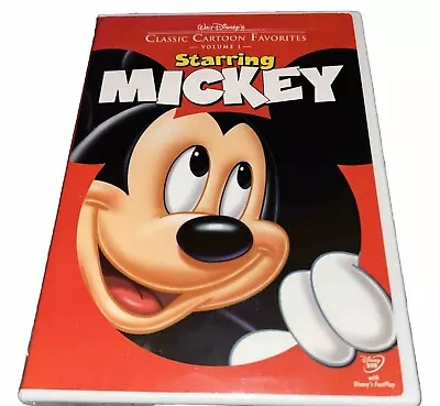 Walt Disneys Classic Cartoon Favorites Starring Mickey (DVD 2005) New Sealed • $15.87