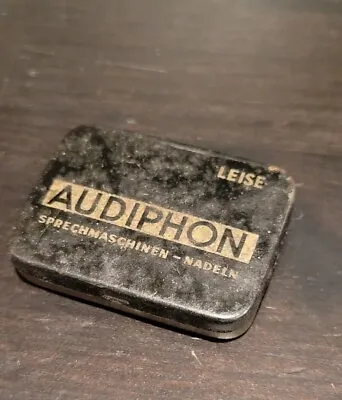 Gramophone Phonograph Needle Tin Nadeldose Audiphon German • $10