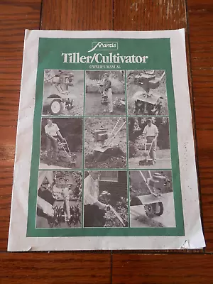 Mantis Tiller Cultivator Original Operator Parts Manual - 1999 - 31 Pages • $4.99