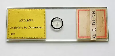 ANTIQUE  DANCER  MICROPHOTO  MICROSCOPE SLIDE  No. 407  ARIADNE • $12.43