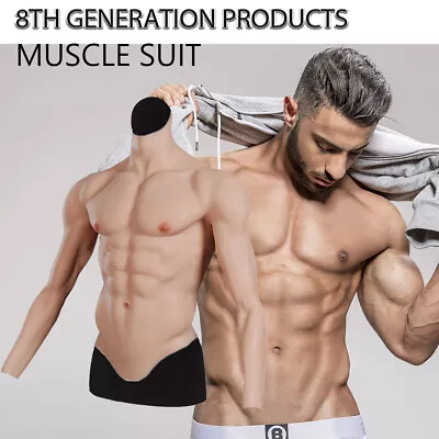 IMI 8th Muscle Chest With Arms Vest Enhancer Crossdresser Silicone Muscle Suit • £399.99