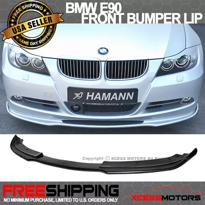 Fits 06-08 BMW E90 Sedan H Style Front Bumper Lip Spoiler Splitter Unpainted PU • $105.79