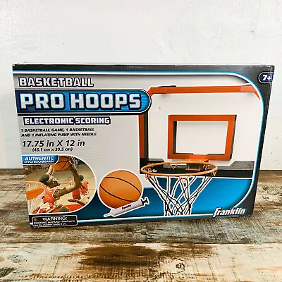 [NEW] Franklin Sports Pro Hoops Electronic Scoring Mini Basketball Set • $29.95