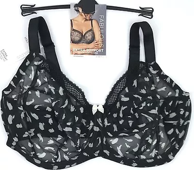 M&S Fabulous F+ Underwired Extra Support Bra Various Sizes BLACK BNWT • £15.95