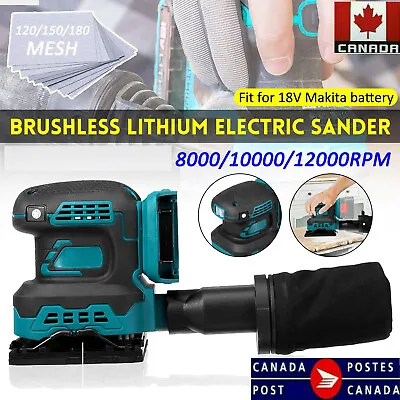 18V Brushless Lithium Cordless Electric Wood Sander Grinder Polisher Machine • $246.52