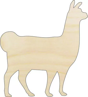 Alpaca Llama - Laser Cut Out Unfinished Wood Craft  Shape ANML97 • $55.88