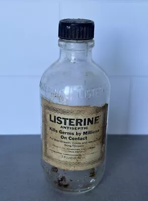 Vintage Listerine Antiseptic Mouthwash Bottle - 7 Ounces • $13