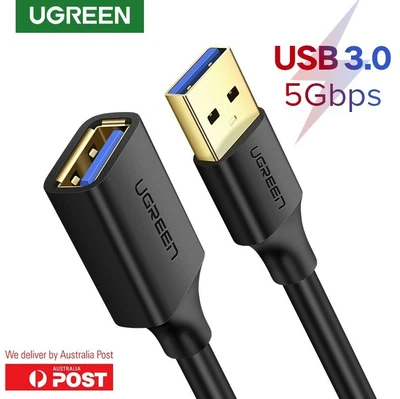 $15.50 • Buy Ugreen USB 3.0 Cable Super Speed USB Extension/Cable USB Data Extender Lead