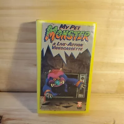 My Pet Monster A Live-Action Videocassette VHS Tape 1986 Hi-Tops Video Rare Kids • $10