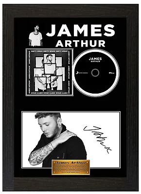 James Arthur Framed Signed Display Disc CD Collectors Picture • £20