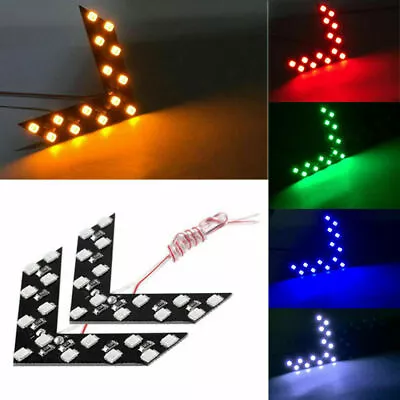 2pcs 14-SMD LED Lamps Car Side Rear View Mirror Turn Signal  Lights Accessories • $9.03