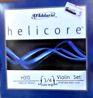 D'Addario Zyex Violin String Set DZ310 3/4 Scale Medium Tension • $29.95